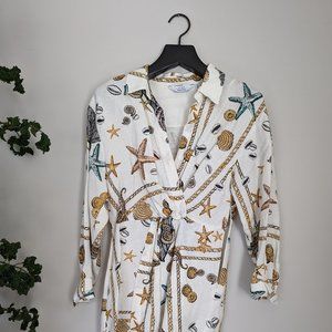 & OTHER STORIES Seashell Twist Knot Dress